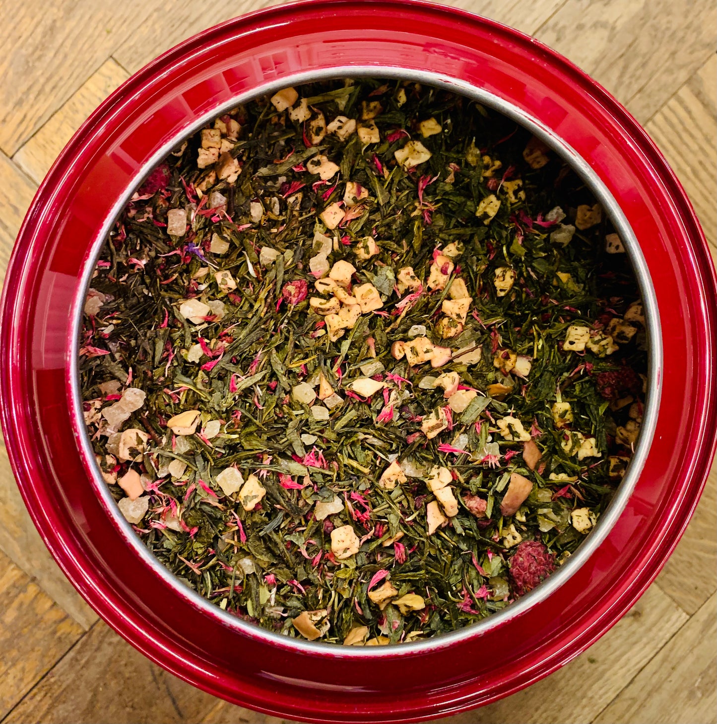 Framboisier – Thé Vert Gourmand aux Fruits Frais et Fleur de Barbeau