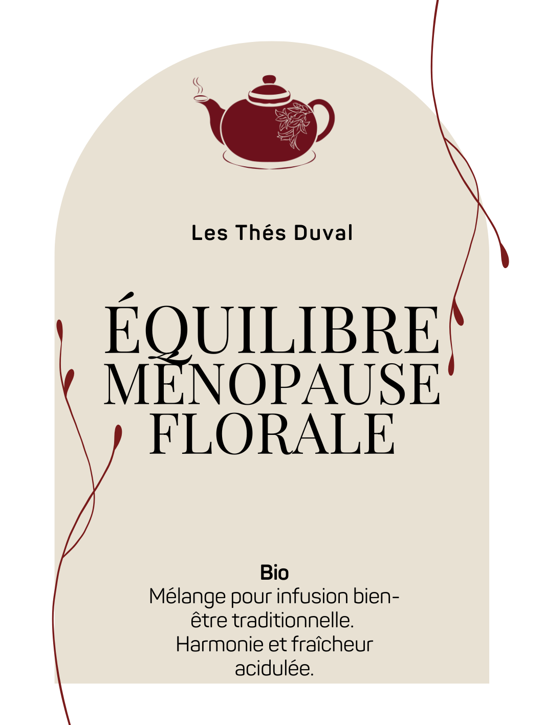 Menopause Floral Balance – Organic Herbal Tea Harmony and Tangy Freshness –
