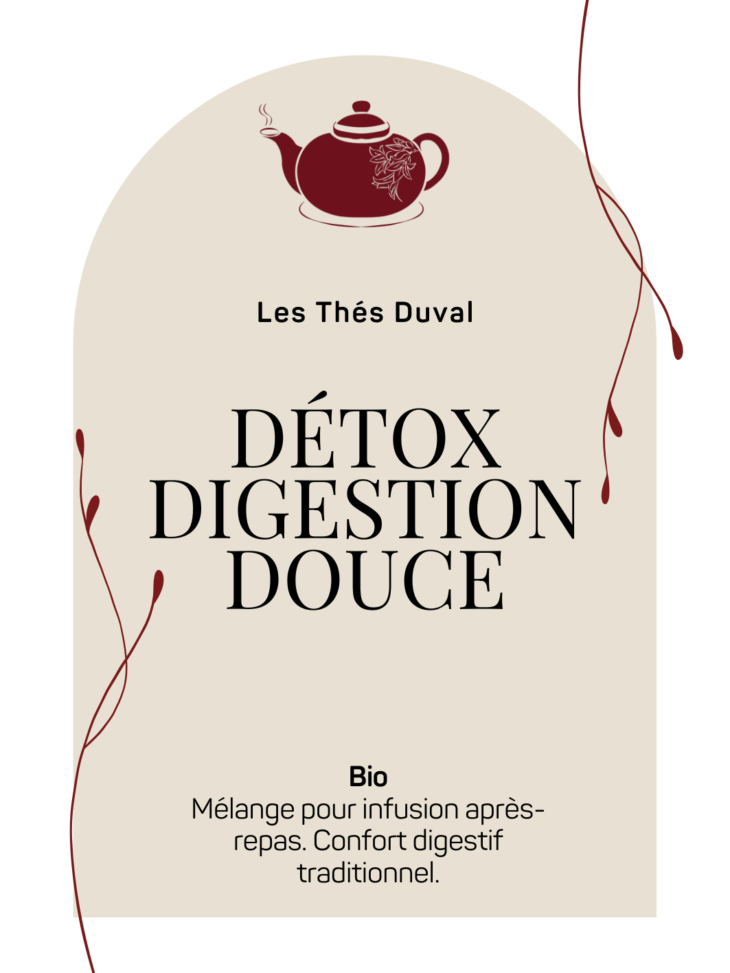 Gentle Digestion Detox – Organic Traditional Digestive Comfort Herbal Tea –