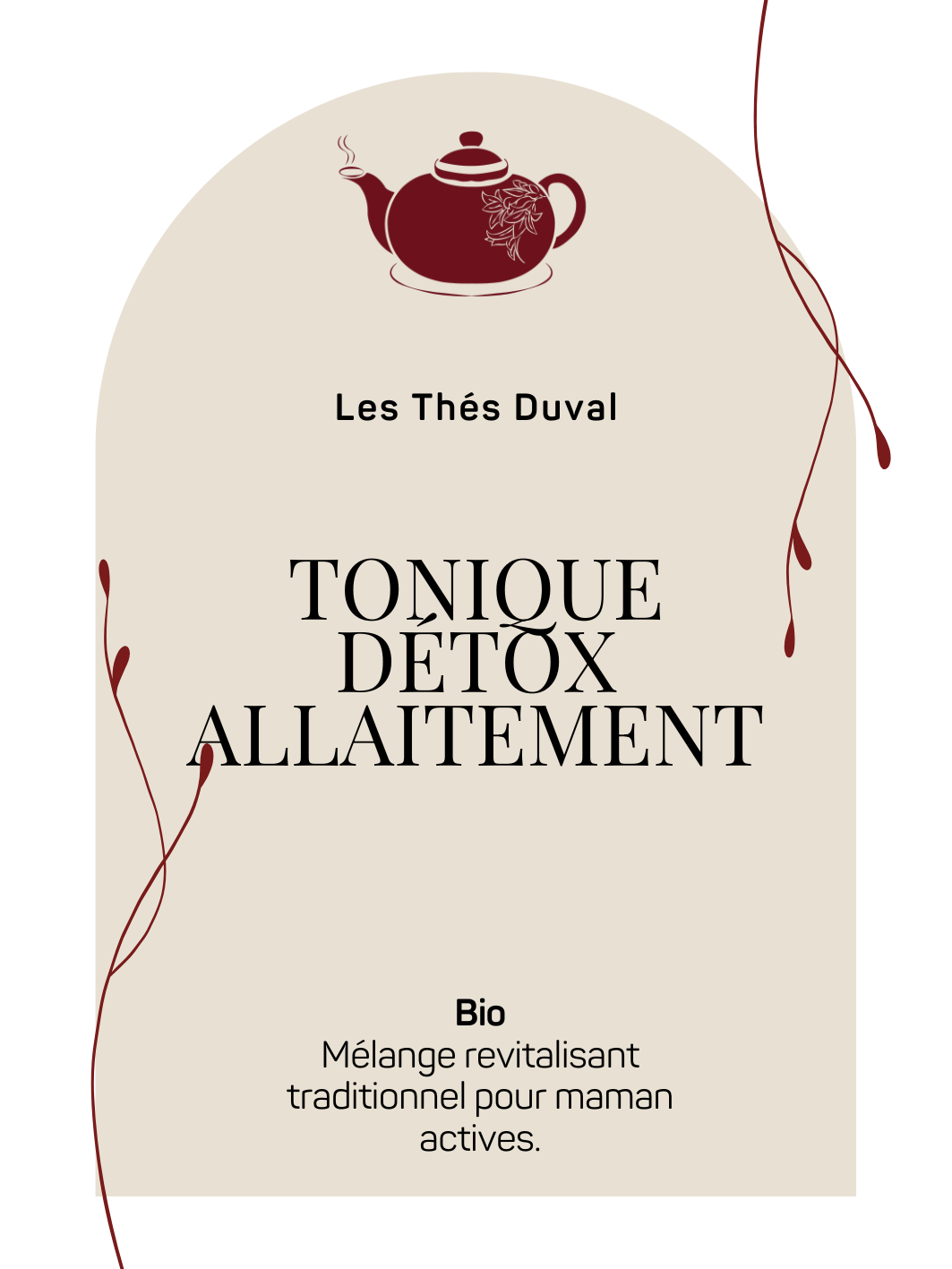 Tonique Détox Allaitement – Tisane Bio pour Mamans Actives Revitalisant –