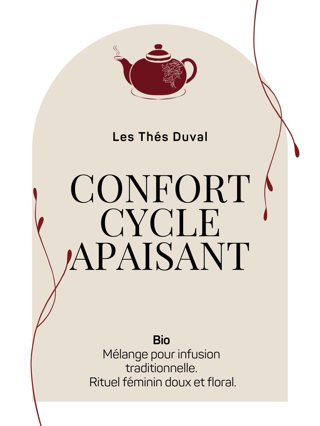 Soothing Cycle Comfort – Organic Herbal Tea for a Gentle and Floral Feminine Ritual –