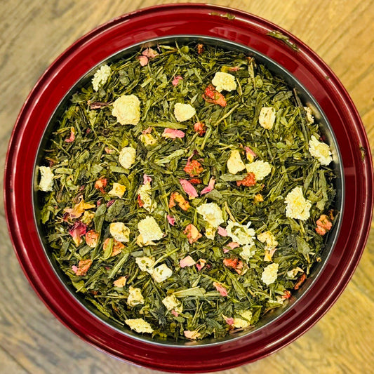 Jardin d’Asie – Thé vert parfumé fraise & litchi