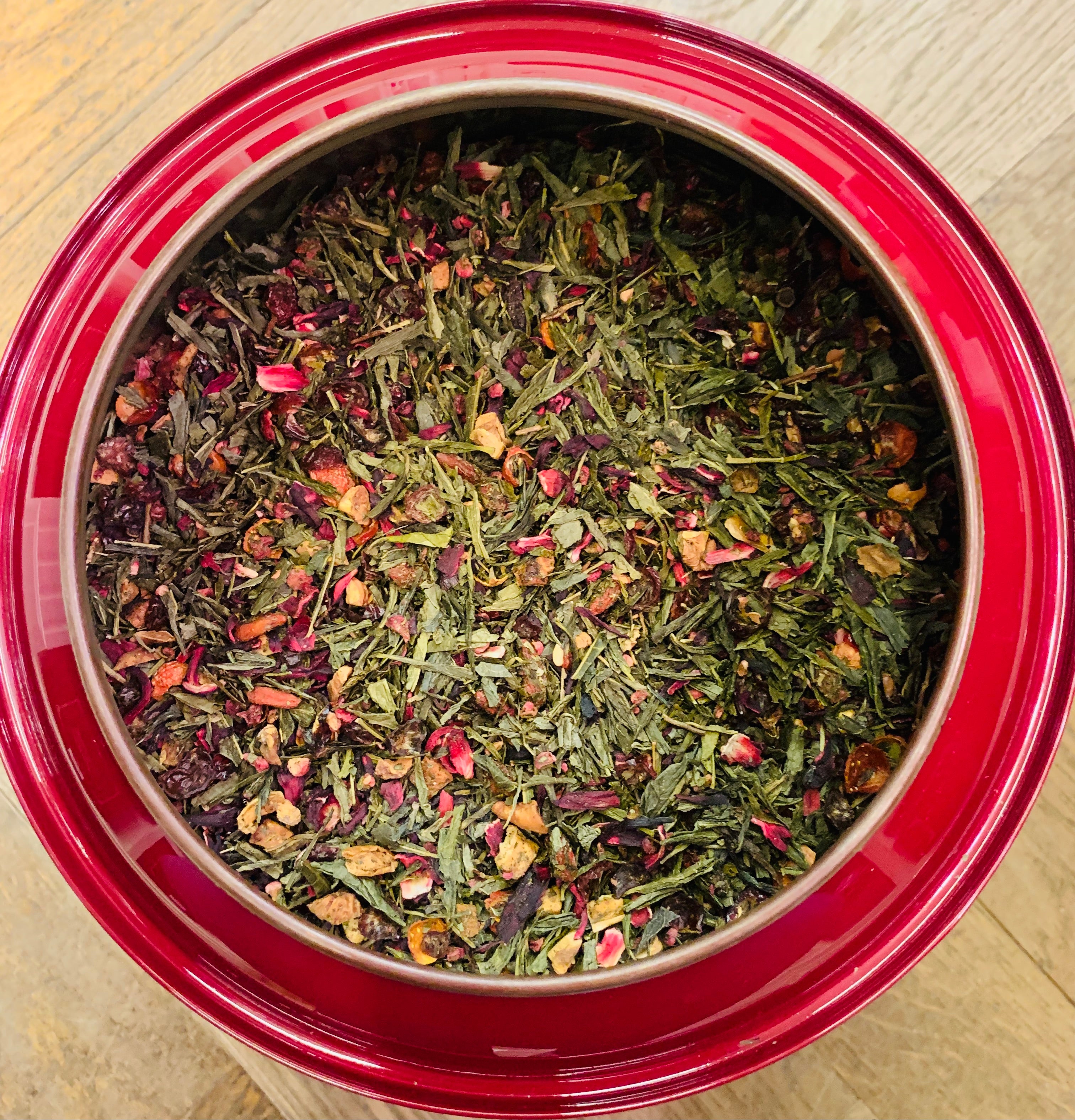 Élixir de Jeunesse – Thé Raffinée de Baie de Goji, Baie d'Açaï et Fleur d'Hibiscus